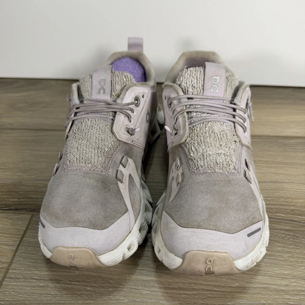 On Cloud 5 Terry Women's Glacier/Lunar Gray Size 6 US Running Shoes Sneakers